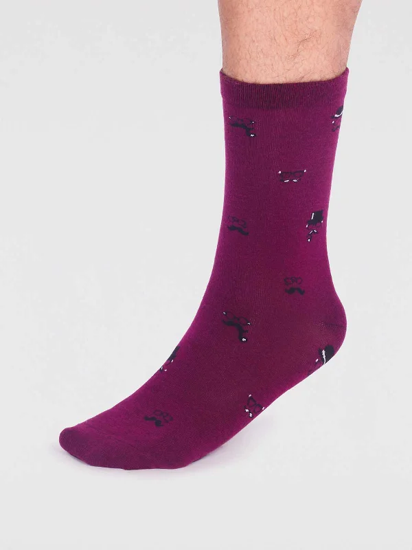 Weekend Discounts You Deserve Jett Organic Cotton Smart Socks - Fig Purple