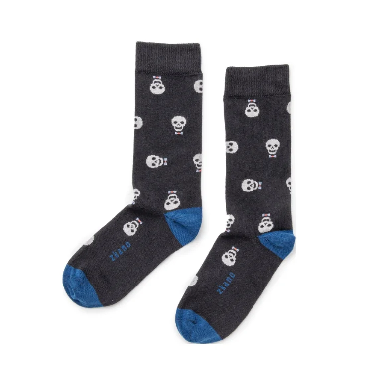 Weekend Offers That Thrill Keep Smiling Socks in Black from Zkano