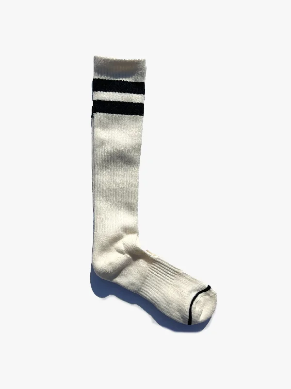 Weekend Specials to Delight Knee High Boyfriend Socks - Cream