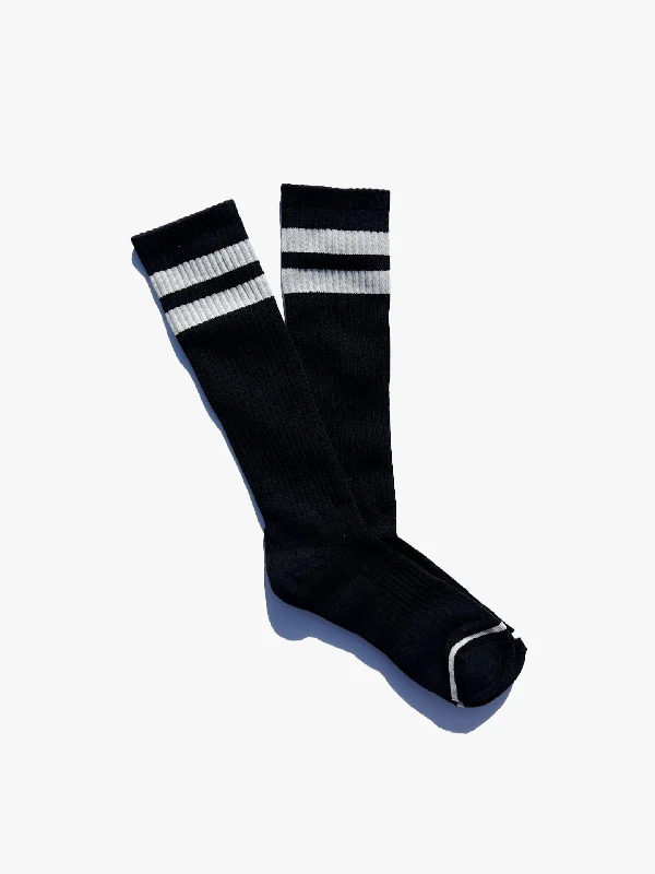 Buy Today Knee High Boyfriend Socks - Black