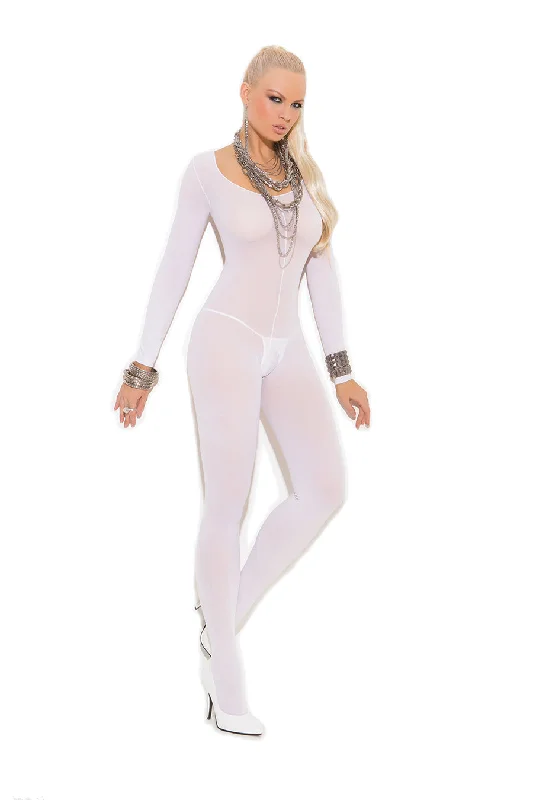 Weekend Savings Delight Long Sleeved Opaque Bodystocking