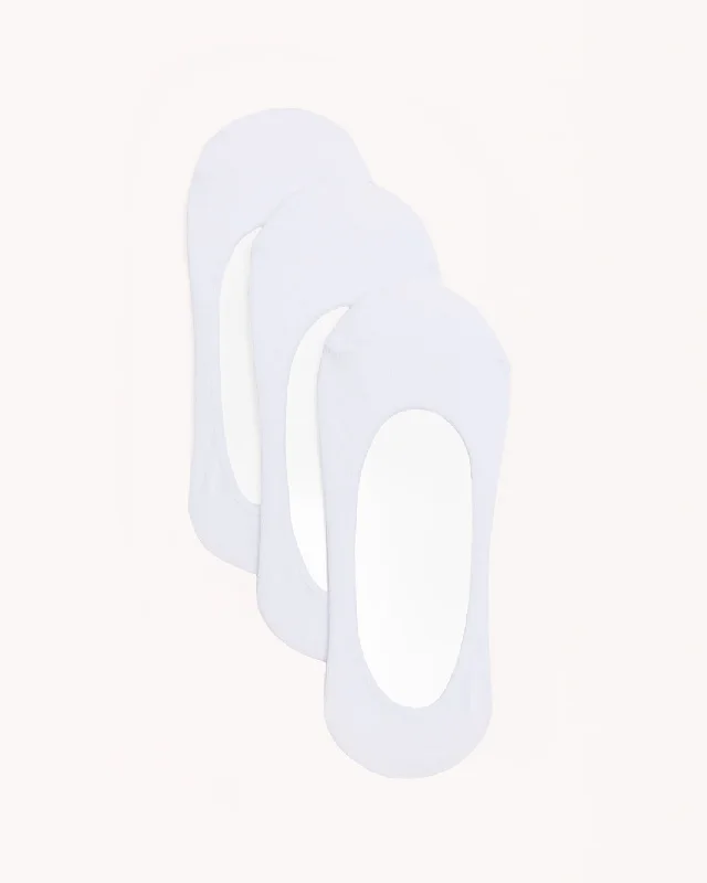 Weekend Discounts to Delight NO SHOW SOCKS 3 PACK - WHITE