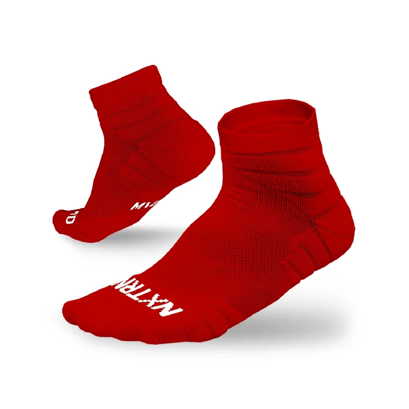 Weekend Extravaganza: Shop Now NXTRND Quarter Socks Red (3-Pairs)