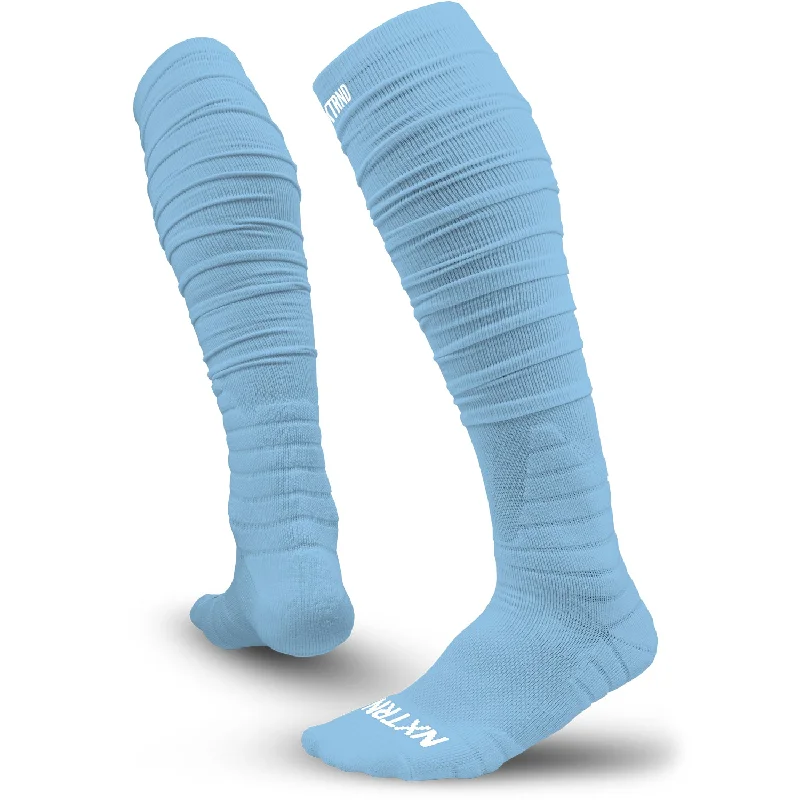 Weekend Offers That Thrill NXTRND XTD® Scrunch Football Socks Columbia Blue