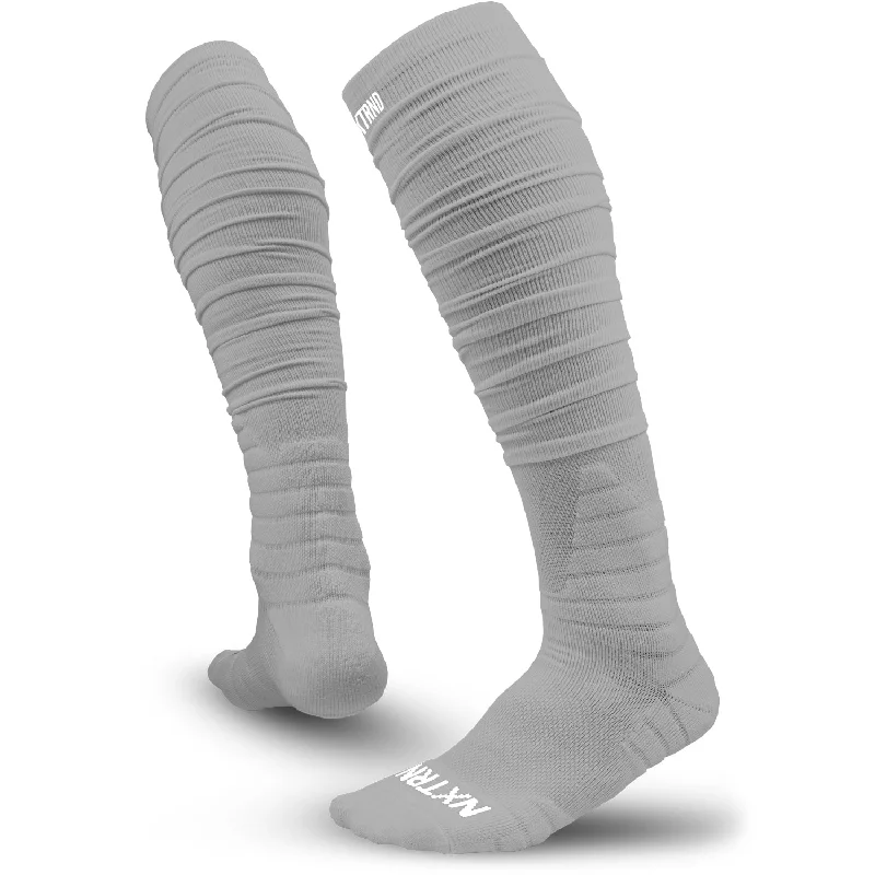 Weekend Savings Sensation NXTRND XTD® Scrunch Football Socks Light Grey