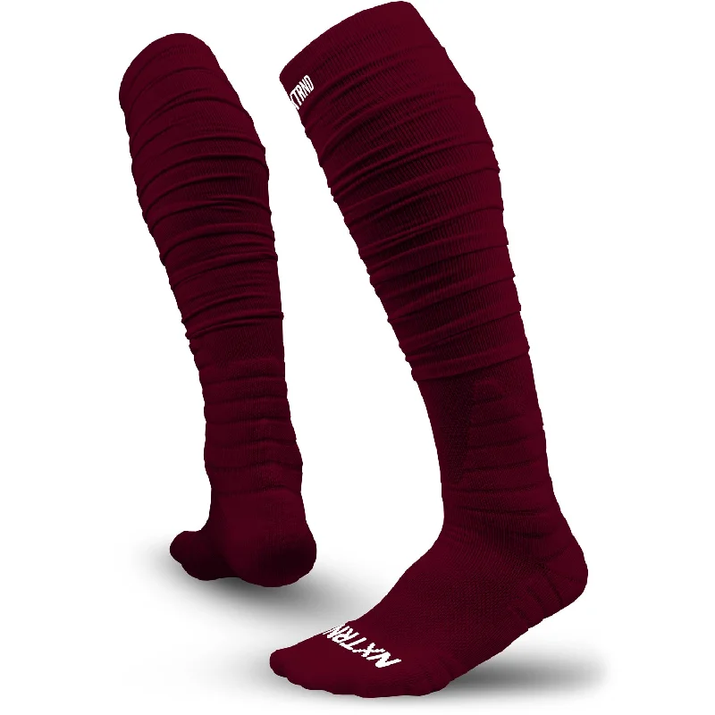Weekend Savings Bonanza NXTRND XTD® Scrunch Football Socks Maroon