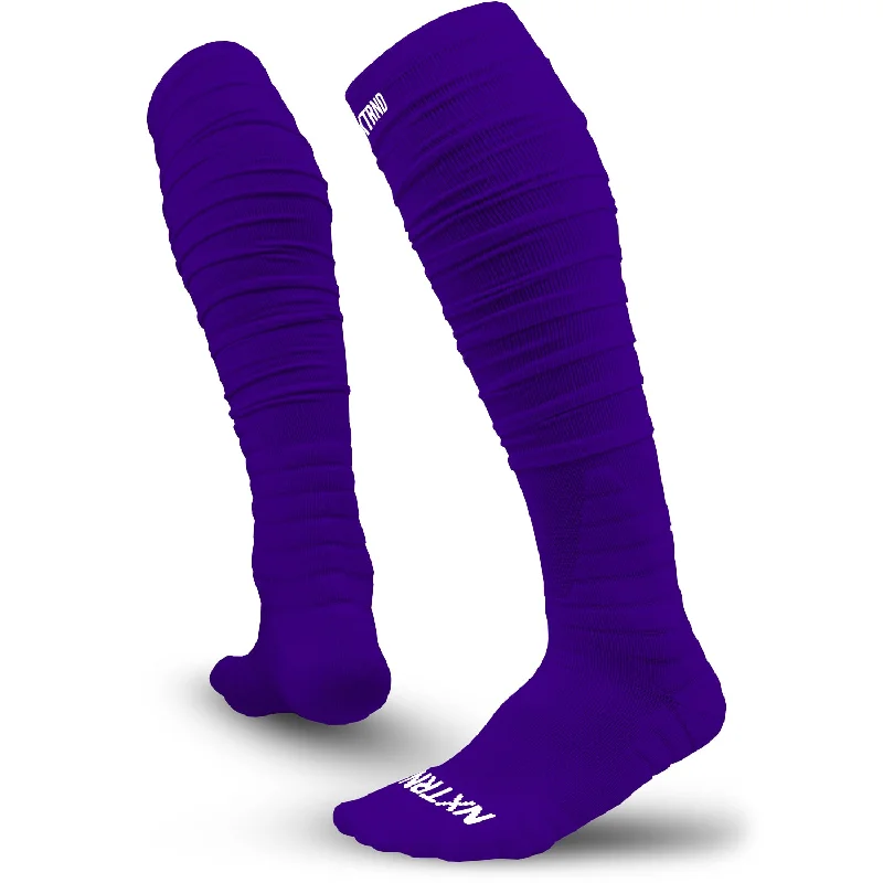 Weekend Offers That Amaze NXTRND XTD® Scrunch Football Socks Purple