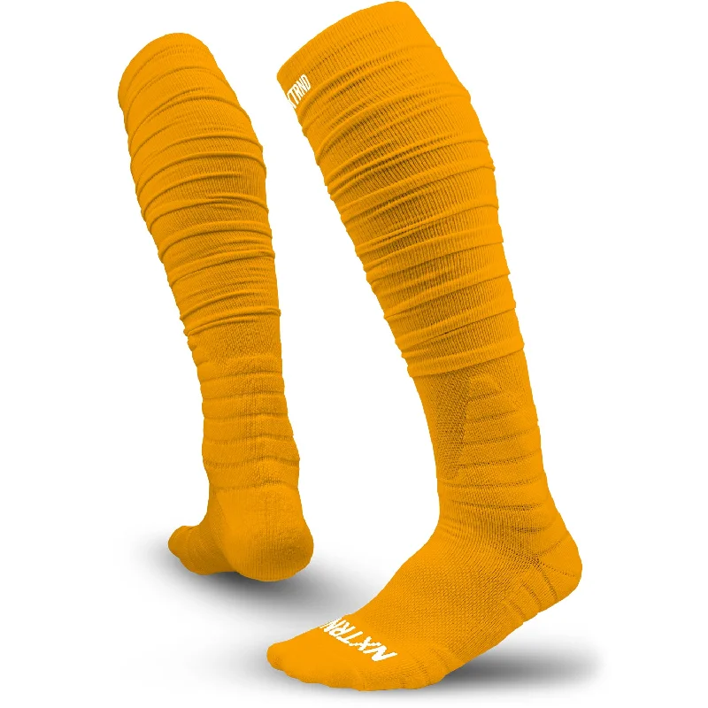 Weekend Deals That Sparkle NXTRND XTD® Scrunch Football Socks Yellow