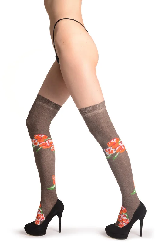 Weekend Deals to Brighten Your Day Orange Viola Flowers On Mocha