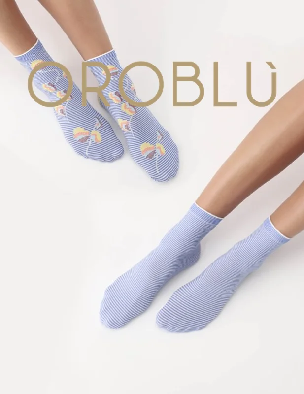 Weekend Offers That Tempt Oroblu Sale Twin Delight Socks (2 Pack) Blue VOBC67019
