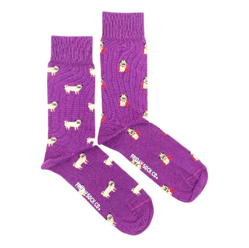 Unbeatable Deal Pug Mismatched Socks M