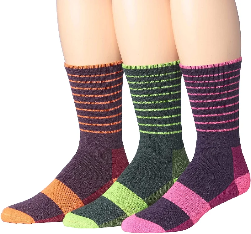 Weekend Offers You Can't Ignore Ronnox Wool Blend Trekking Hiking Outdoor Sports Performance Cushioned Crew Socks, For Men & Women 3 Pairs