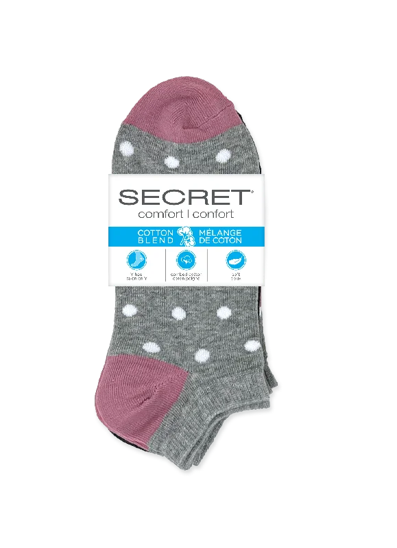 Weekend Discounts to Grab SECRET® Comfort Cotton Fashion Low Cut - 3 Pairs