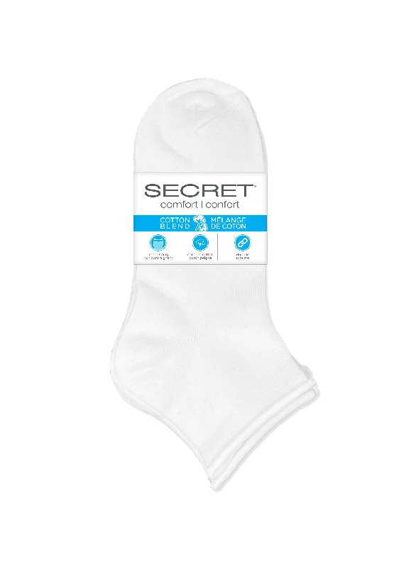Exclusive Weekend Offers Inside SECRET®Comfort Cotton Roll Top Quarter - 3 Pairs