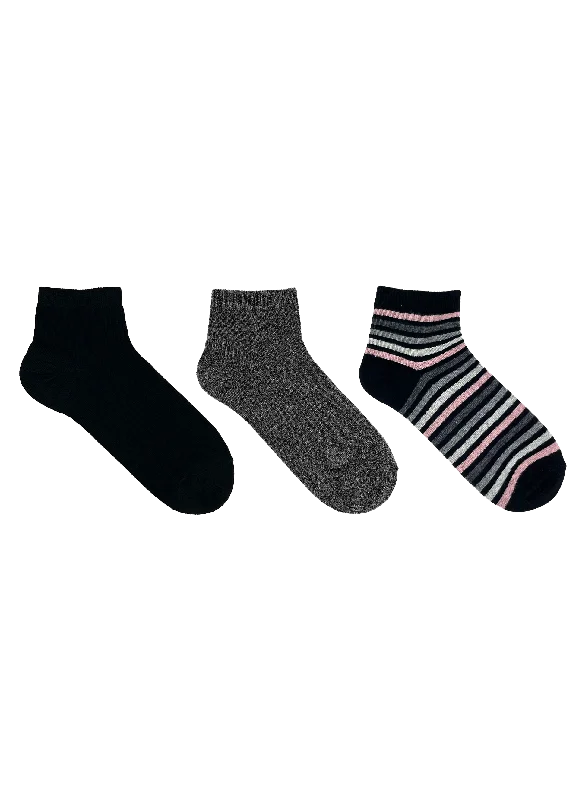 Weekend Offers That Impress SECRET® Comfort Cotton Fashion Quarter - 3 Pairs