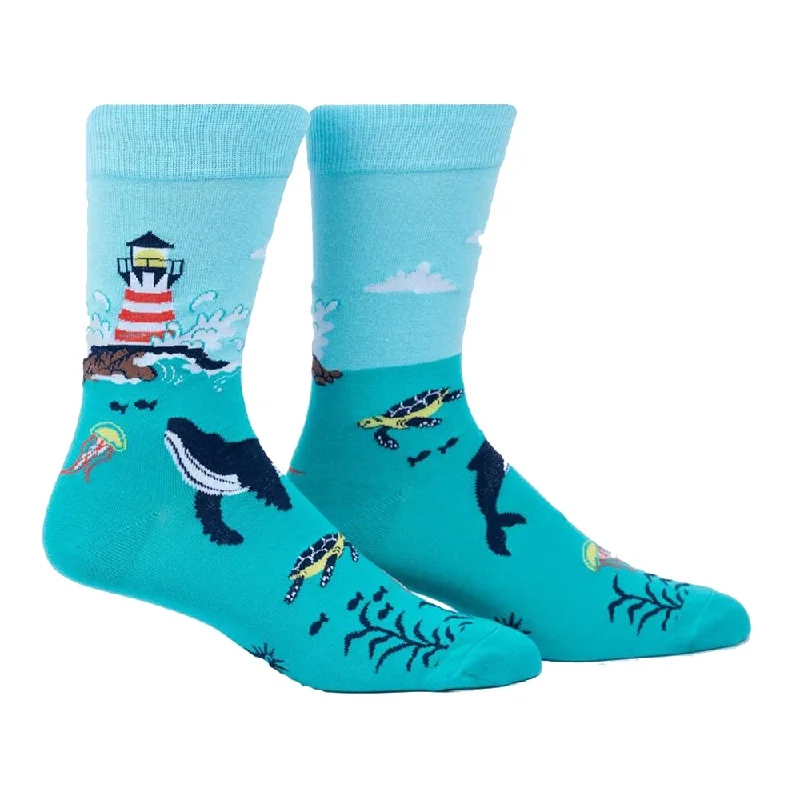 Weekend Specials to Cherish Sock It To Me Men's Crew Socks - Light Up My Life