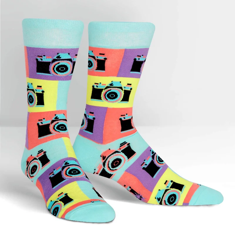 Weekend Savings Fiesta Sock It To Me Men's Crew Socks - Say Cheese!