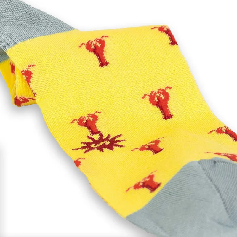 Bargain Alert Sock It To Me Men's Luxe Dress Socks - Lobster