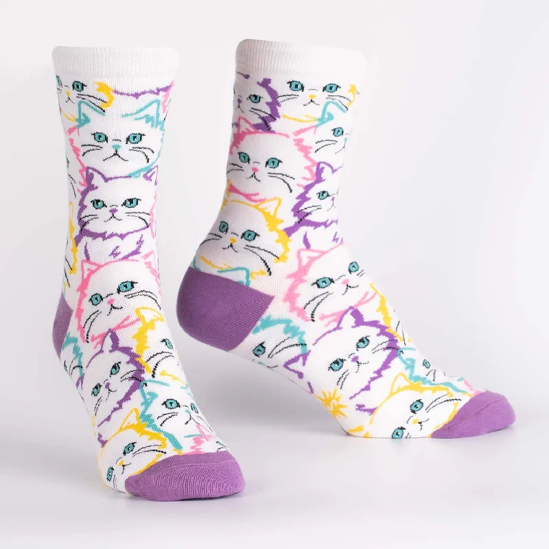 New Deal Sock It To Me Women's Crew Socks - Fur Real