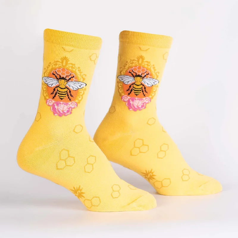 Sale Event Sock It To Me Women's Crew Socks - Queen Bee