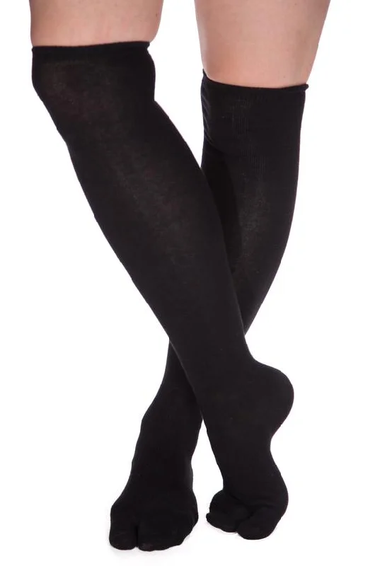 Weekend Bargains Await You TABI SOCKS OVER THE KNEE BLACK