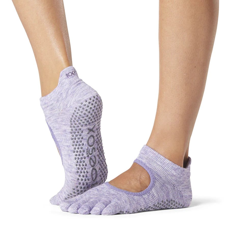 Weekend Discounts Worth Grabbing TOESOX Grip Full Toe Bellarina - Heather Purple