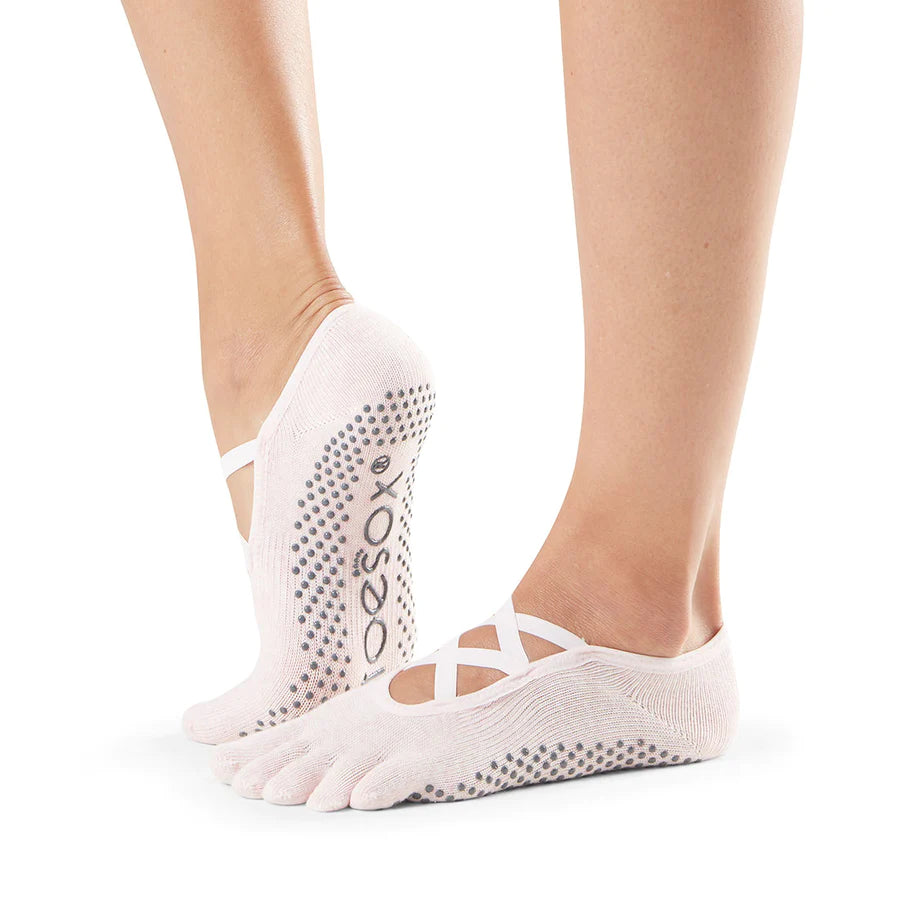 Massive Deal TOESOX Full Toe Elle Grip Socks - Ballet Pink