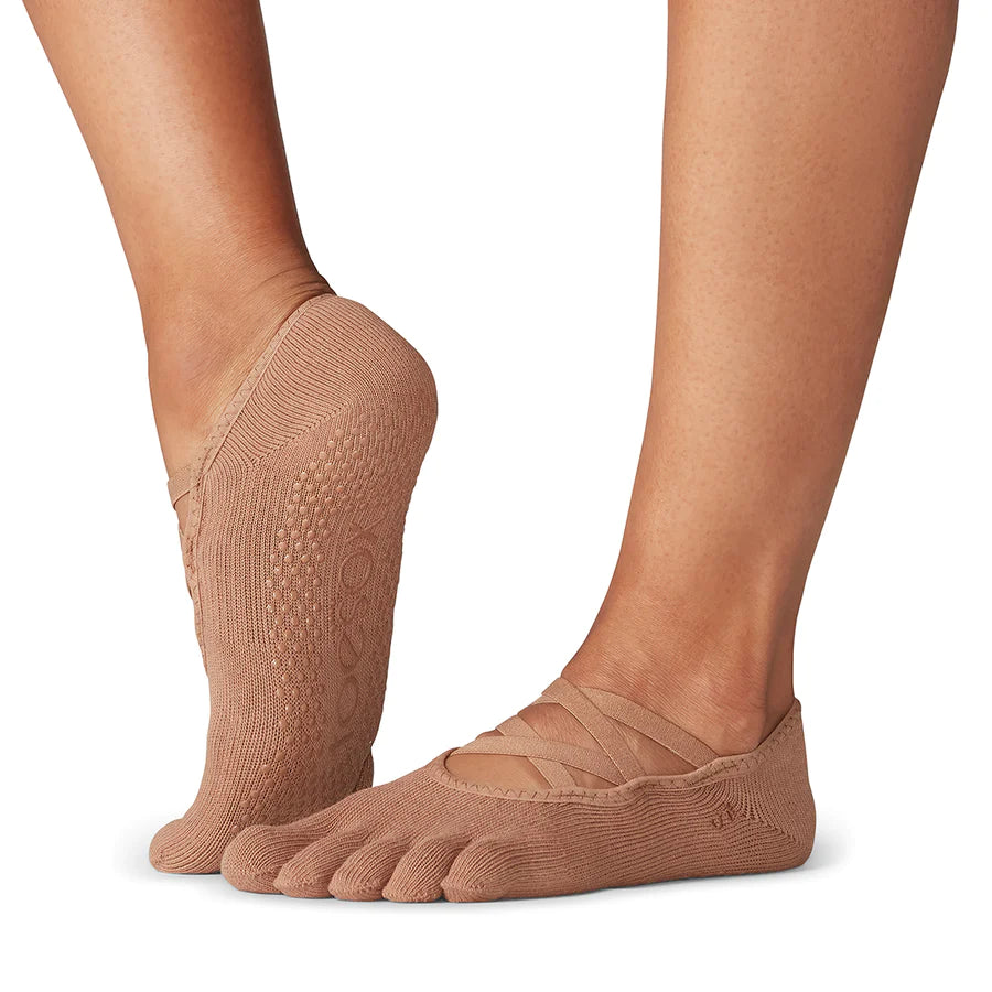 Weekend Deals That Dazzle TOESOX Grip Full Toe Elle - Natural