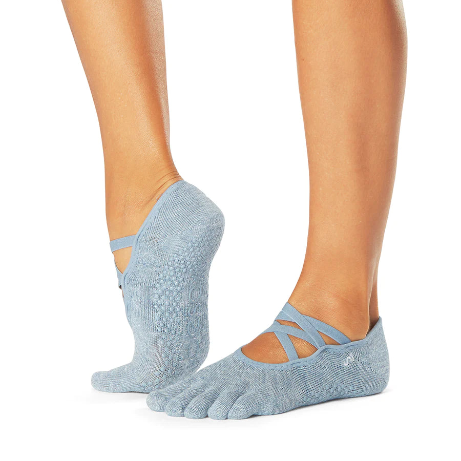 Weekend Discounts to Enjoy TOESOX Grip Full Toe Elle - Sky