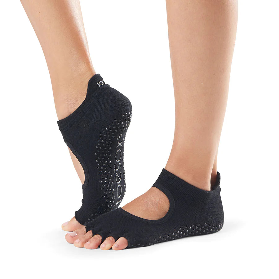 Weekend Offers That Excite TOESOX Grip Half Toe Bellarina - Black