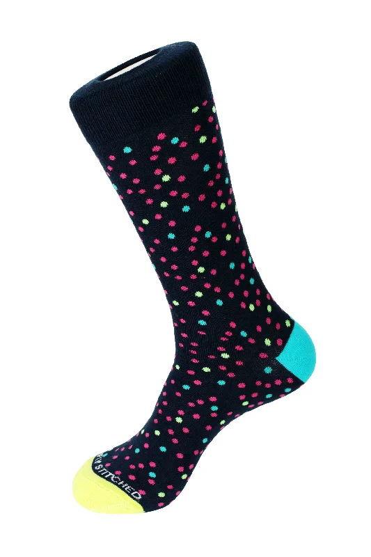 Hurry Up Random Polka Dot Crew Sock