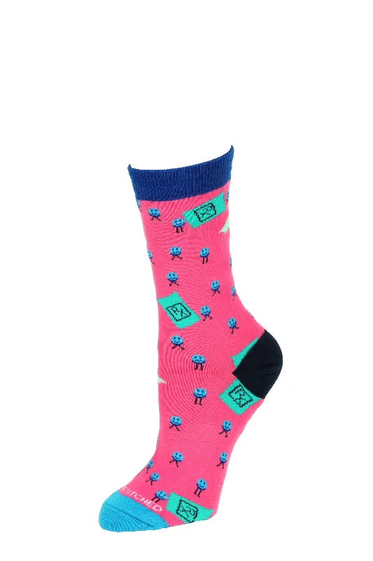 Pink Blue Teal Black
