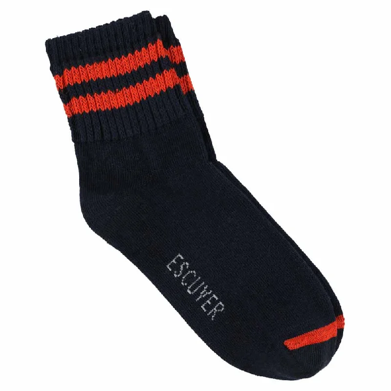 Unmissable Offer Women Ankle Socks Navy / Orange