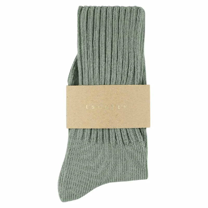 Limited Offer Women Crew Socks - Agave Green