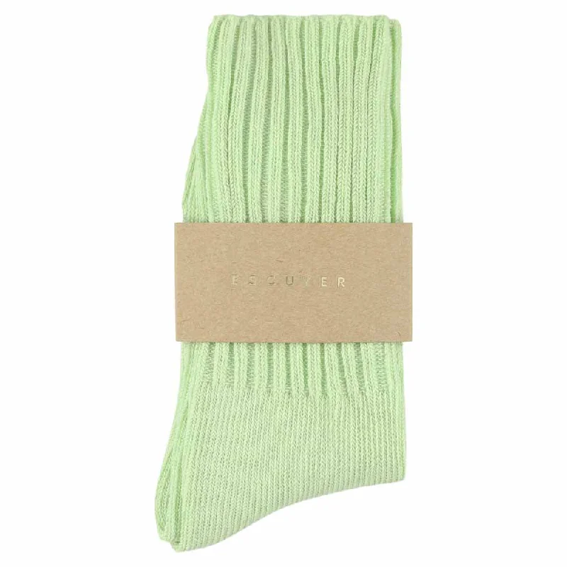 Don't Miss Out Women Crew Socks - Aqua Green