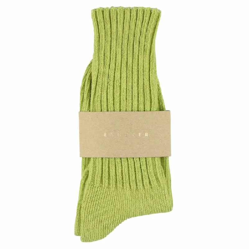 Unmissable Sale Women Crew Socks - Green Banana
